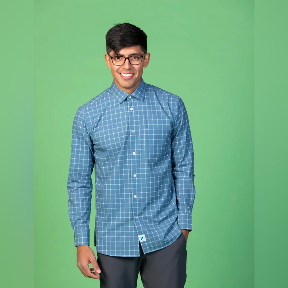 &Collar Long Sleeve Shirt